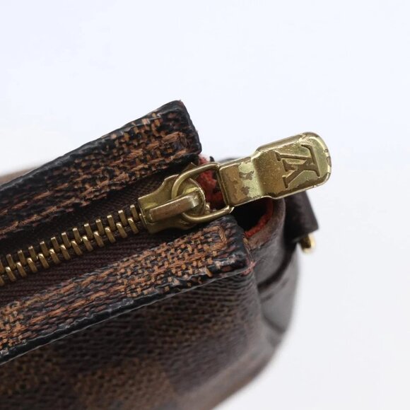 LOUIS VUITTON Damier Ebene Trousse makeup Pouch - Picture 12 of 16